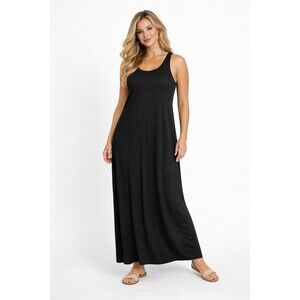 Haven Well Within Black Ribbed Stretch Maxi Tank Dress Size XXL NWT